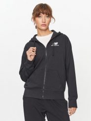 New Balance Bluza NB Essentials Stacked Logo Full Zip Hoodie WJ31530 Czarny Regular Fit. Czarne bluzy bez kaptura damskie New Balance, s, z bawełny. Za 199.99 zł.