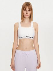 Under Armour Biustonosz sportowy Crossback Mid Bra 1361034 Biały. Białe biustonosze sportowe damskie Under Armour, bez wzorów, z syntetyku. Za 109.99 zł.