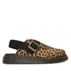Sandały Dr. Martens. Brązowe sandały damskie Dr. Martens, bez wzorów, bez obcasa, na płaskiej podeszwie. Za 489.99 zł.
