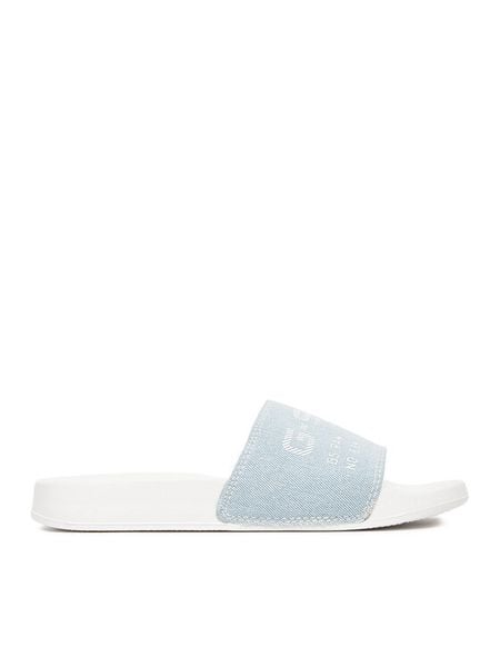 G-Star Raw Klapki CEO-SS26-3C001 Niebieski. Niebieskie klapki damskie G-Star Raw, bez wzorów, z materiału, bez obcasa. Za 139.99 zł.