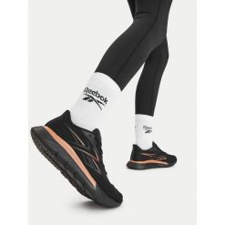 Buty na siłownię Reebok. Czarne buty sportowe na co dzień damskie Reebok, bez wzorów, na fitness i siłownię. Za 399.99 zł.