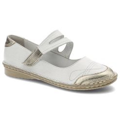 Białe Półbuty Damskie Lanqier Skórzane Obuwie. Białe półbuty damskie Lanqier, bez wzorów, ze skóry, eleganckie, bez obcasa. Za 159.00 zł.