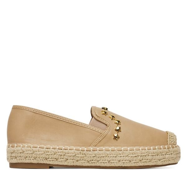 Espadryle DeeZee. Brązowe espadryle damskie DeeZee, bez wzorów, bez obcasa. Za 99.99 zł.