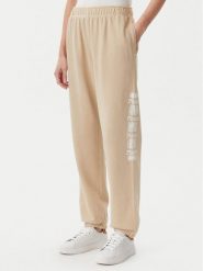 PINKO Spodnie dresowe Plumcake 104790 A2CV Beżowy Regular Fit. Brązowe spodnie dresowe damskie Pinko, xl, bez wzorów, z bawełny. Za 479.99 zł.