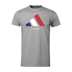Koszulka adidas France. Szare t-shirty damskie Adidas, bez wzorów, z materiału, bez kołnierzyka. Za 135.50 zł.