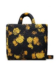 Tommy Hilfiger Torebka Flow Tote Floral AW0AW14380 Czarny. Czarne torebki klasyczne damskie Tommy Hilfiger, bez wzorów, z materiału, bez dodatków. Za 539.99 zł.