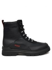 HUGO Kozaki Ryan Hito Mxstr 50537851 Czarny. Czarne buty zimowe męskie Hugo, z materiału, bez zapięcia. Za 899.99 zł.