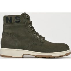 Tommy Jeans - Buty. Brązowe buty trekkingowe męskie Tommy Jeans, z gumy, bez zapięcia, outdoorowe. W wyprzedaży za 399.90 zł.