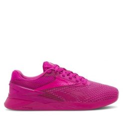 Buty na siłownię Reebok. Czerwone buty sportowe na co dzień damskie Reebok, bez wzorów, na fitness i siłownię. Za 359.99 zł.