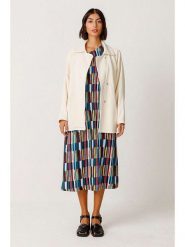 SKFK Kurtka koszulowa "Madalen" w kolorze kremowym rozmiar: M. Brązowe kurtki damskie SKFK, m, bez wzorów, z bawełny, bez kaptura. Za 260.99 zł.