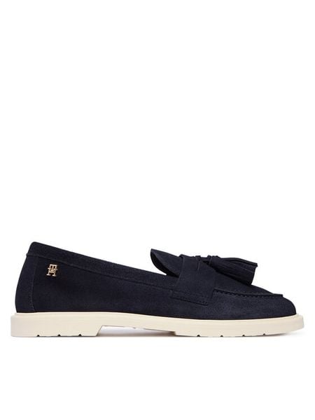 Tommy Hilfiger Mokasyny Light Suede Tassel Loafer FW0FW09285 Granatowy. Niebieskie mokasyny damskie Tommy Hilfiger, ze skóry. Za 529.99 zł.