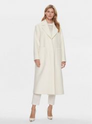 Boss Płaszcz wełniany Caridi 50510308 Écru Relaxed Fit. Płaszcze damskie Boss, na zimę, bez wzorów, z wełny. Za 2,799.00 zł.
