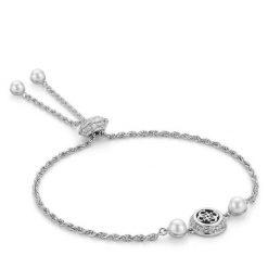 Bransoletka Guess. Szare bransoletki damskie Guess, srebrne. Za 249.99 zł.