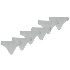 Puma stringi damskie Invisible Cotton 6-pack jasnoszary melanż. Szare stringi damskie Puma, bez wzorów, z bawełny. Za 286.22 zł.