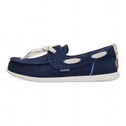 HEYDUDE Damskie Mokasyny Harbor Breeze Lo Eyelet. Białe mokasyny damskie Hey dude, z materiału. Za 329.00 zł.