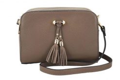 Listonoszka skórzana BARBERINI'S c. beżowy 961-9. Brązowe shopper bag damskie Barberinis, bez wzorów, ze skóry, małe, bez dodatków. Za 279.99 zł.