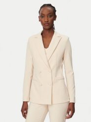 Rinascimento Marynarka CFC0128295003 Beżowy Slim Fit. Brązowe marynarki i żakiety damskie RINASCIMENTO, s, bez wzorów, z syntetyku. Za 629.99 zł.