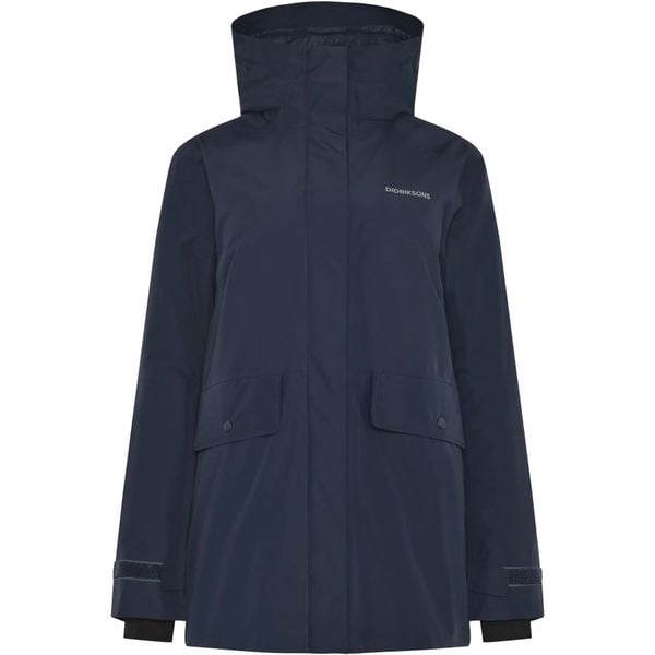 Parka dla kobiet Didriksons Tuva. Niebieskie parki damskie Didriksons, l, bez wzorów, z materiału. Za 739.65 zł.