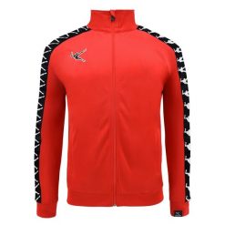 Kurtka Sportowa Gyme Play z Zamkiem. Czerwone kurtki treningowe męskie ELPLAYER, xl, bez wzorów, z poliesteru, na fitness i siłownię. Za 80.00 zł.