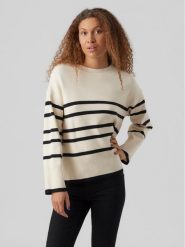 Vero Moda Sweter 10278319 Beżowy Regular Fit. Brązowe swetry klasyczne damskie Vero Moda, xs, z syntetyku, bez kołnierzyka. Za 199.99 zł.