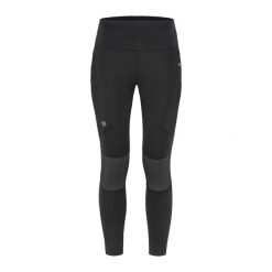 Legginsy trekkingowe damskie Fjällräven Abisko Trekking Tights Pro. Czarne legginsy sportowe damskie Fjällräven, na lato, s, bez wzorów, z elastanu, trekkingowe. Za 619.99 zł.