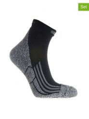 Seger Skarpety funkcyjne (2 pary) w kolorze czarno-szarym rozmiar: 37-39. Czarne skarpetki męskie Seger, bez wzorów, z materiału. Za 43.99 zł.