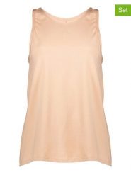 Sloggi Topy (2 szt.) w kolorze beżowym rozmiar: XL. Brązowe topy damskie Sloggi, xl, bez wzorów, bez kołnierzyka. Za 52.30 zł.