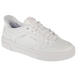 Buty sportowe Sneakersy damskie, Slip-Ins: Jade - Put It In Neutral. Białe buty sportowe na co dzień damskie Skechers, bez wzorów, ze skóry ekologicznej, trekkingowe. Za 339.99 zł.