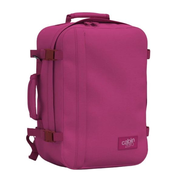 Plecak podróżny CabinZero Classic 36 L - lovestruck pink. Czerwone plecaki damskie CABINZERO, bez wzorów, eleganckie. Za 289.29 zł.