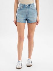 Calvin Klein Jeans Spodenki jeansowe Kobiety Bawełna niebieski, 26. Niebieskie szorty damskie Calvin Klein Jeans, bez wzorów, z bawełny. Za 229.95 zł.