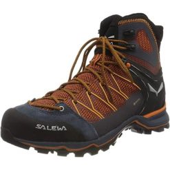 Buty trekkingowe męskie Salewa MS Mtn Trainer Lite Mid Gtx. Brązowe buty trekkingowe męskie Salewa, z materiału, za kostkę, bez zapięcia, trekkingowe. W wyprzedaży za 883.15 zł.