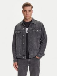 Karl Lagerfeld Jeans Kurtka jeansowa A3M14062 Szary Regular Fit. Szare kurtki męskie Karl Lagerfeld Jeans, m, bez wzorów, z bawełny, bez kaptura. Za 599.99 zł.