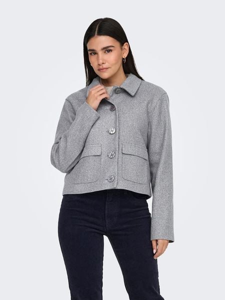 JDY Kurtka przejściowa w kolorze szarym rozmiar: L. Szare kurtki damskie JDY, l, bez wzorów, bez kaptura. Za 213.18 zł.