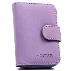 Portfel damski ze skóry ekologicznej w fioletowym kolorze, mieści dowód rejestracyjny 4U Cavaldi K-030B-BL. Fioletowe portfele damskie 4U Cavaldi, bez wzorów, ze skóry ekologicznej. Za 29.99 zł.