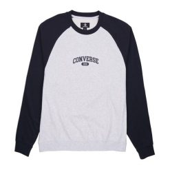 Bluza męska Converse Retro Chuck Raglan Crew. Szare bluzy bez kaptura męskie Converse, m. Za 229.99 zł.