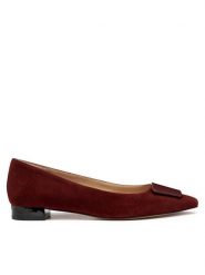 Geox Baleriny D Giselda15 D56YUA 021HH C6014 Bordowy. Czerwone baleriny damskie Geox, bez wzorów, ze skóry, bez obcasa. Za 409.99 zł.