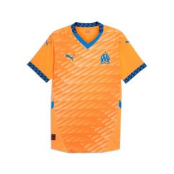 Koszulka wyjazdowa OM Promo 2025/26. Brązowe t-shirty sportowe męskie Puma, l, z materiału, bez ramiączek, do piłki nożnej. Za 530.50 zł.