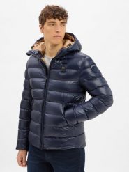 Blauer Pikowana kurtka męska Mężczyźni Sztuczne włókno niebieski jednolity, XXL. Niebieskie kurtki męskie Blauer, m, bez wzorów, z włókna, bez kaptura. Za 1,599.95 zł.