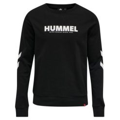 Bluza Hummel Legacy Plus. Czarne bluzy bez kaptura męskie HUMMEL, bez wzorów, sportowe, bez kołnierzyka, bez ramiączek. Za 184.00 zł.