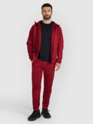 4F Spodnie treningowe szybkoschnące męskie - czerwone 3XL. Czerwone spodnie sportowe męskie 4f, z elastanu. Za 179.99 zł.