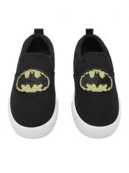 Batman Tenisówki CEO-CP91-AW26-108WBBAT Czarny. Czarne trampki i tenisówki chłopięce batman, bez wzorów, z materiału, bez zapięcia. Za 59.99 zł.