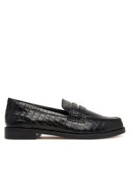 Clarks Półbuty Straven2 Penny 26320277 Czarny. Czarne półbuty damskie Clarks, bez wzorów, ze skóry, bez obcasa, na płaskiej podeszwie. Za 519.99 zł.