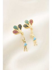 Lodie Silver Kolczyki-wkrętki z kamieniami ozdobnymi rozmiar: onesize. Szare kolczyki damskie Lodie Silver, metalowe. Za 41.45 zł.