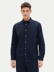 Tom Tailor Koszula 1037435 Granatowy Regular Fit. Niebieskie koszule męskie Tom Tailor, m, bez wzorów, z bawełny, bez kołnierzyka, bez ramiączek. Za 139.99 zł.