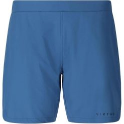 Szorty Virtus Ilin. Niebieskie szorty męskie VIRTUS, bez kołnierzyka. Za 237.00 zł.