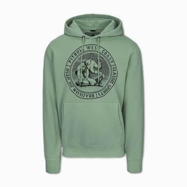 Bluza męska Pitbull Vintage Bjj Hooded Sweatshirt. Czarne bluzy bez kaptura męskie PITBULL, m. Za 219.99 zł.