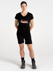Dare 2b Koszulka sportowa "Serene Tee" w kolorze czarnym rozmiar: 42. Czarne bluzki sportowe damskie Dare 2b, bez wzorów, z wiskozy, bez ramiączek. Za 43.88 zł.