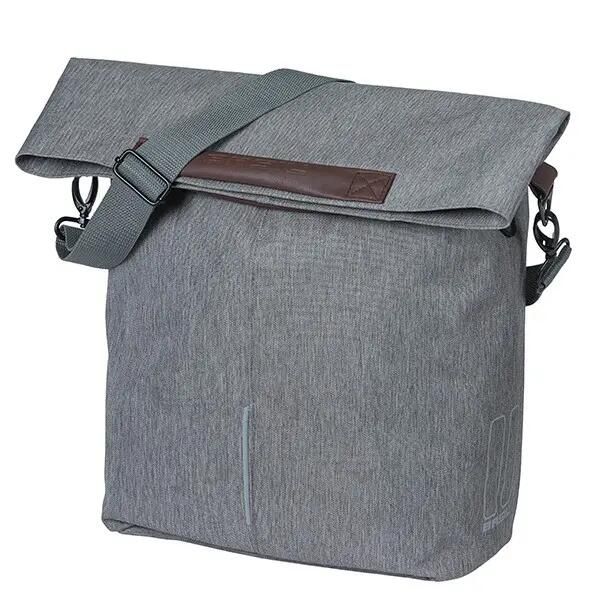 Tylna torba Basil City 16L. Szare torebki klasyczne damskie BASIL, bez wzorów, z materiału, bez dodatków. Za 300.50 zł.