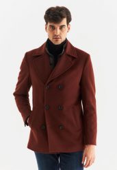 PAKO LORENTE – Płaszcz męski rudy P22WF-7X-003-P-0. Brązowe płaszcze męskie Pako Lorente, m, bez wzorów, z poliesteru. Za 399.99 zł.