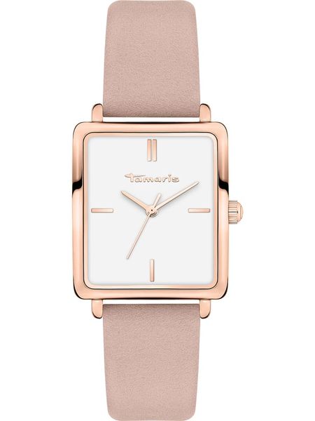 Tamaris Zegarek kwarcowy w kolorze różowozłoto-białym rozmiar: onesize. Różowe, analogowe zegarki damskie Tamaris, metalowe. Za 183.15 zł.